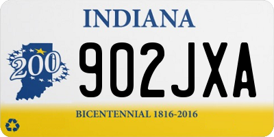 IN license plate 902JXA