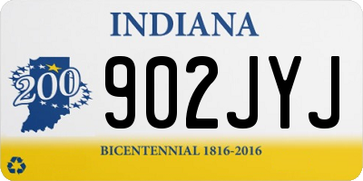 IN license plate 902JYJ