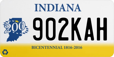 IN license plate 902KAH