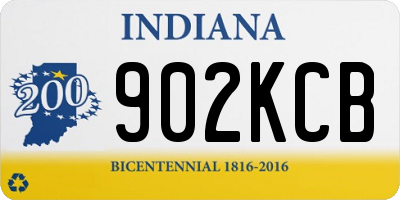 IN license plate 902KCB