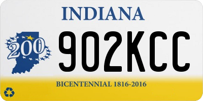 IN license plate 902KCC