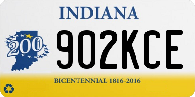 IN license plate 902KCE