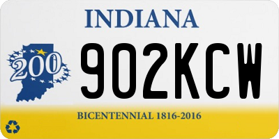 IN license plate 902KCW