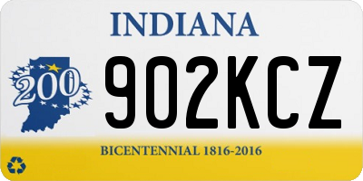 IN license plate 902KCZ