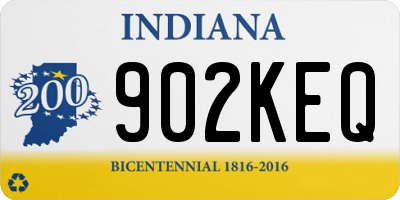 IN license plate 902KEQ