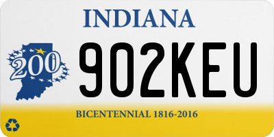 IN license plate 902KEU