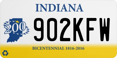 IN license plate 902KFW