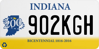 IN license plate 902KGH