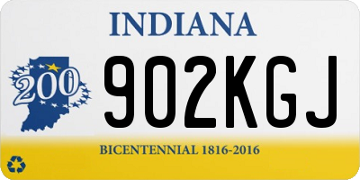 IN license plate 902KGJ