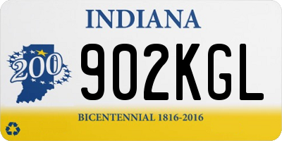 IN license plate 902KGL