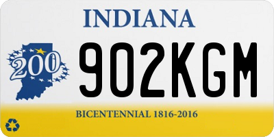 IN license plate 902KGM