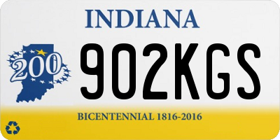IN license plate 902KGS
