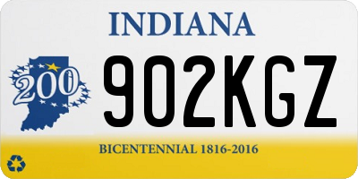 IN license plate 902KGZ