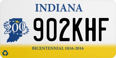 IN license plate 902KHF