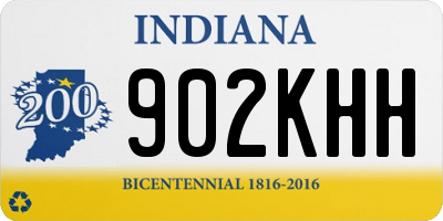 IN license plate 902KHH