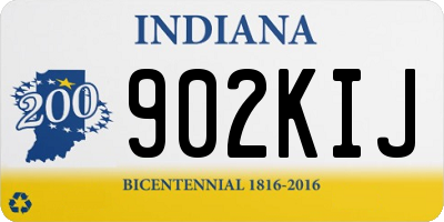 IN license plate 902KIJ