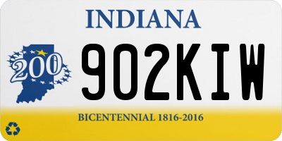 IN license plate 902KIW