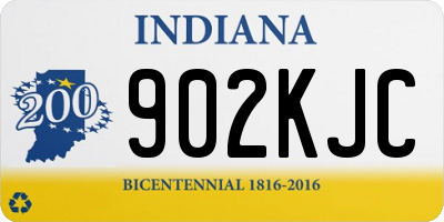 IN license plate 902KJC