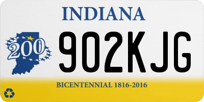 IN license plate 902KJG