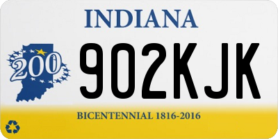 IN license plate 902KJK
