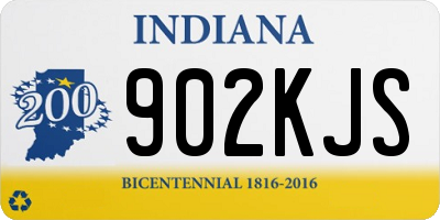 IN license plate 902KJS