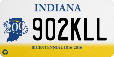 IN license plate 902KLL