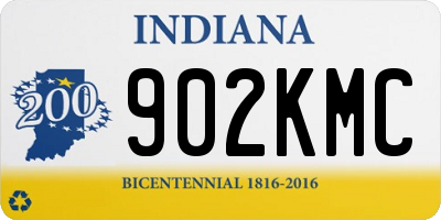 IN license plate 902KMC