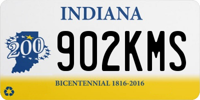 IN license plate 902KMS