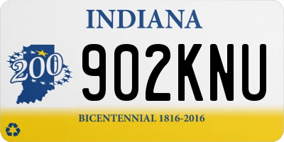 IN license plate 902KNU