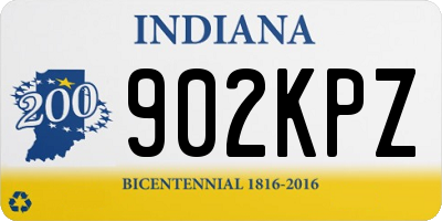 IN license plate 902KPZ