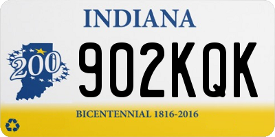 IN license plate 902KQK