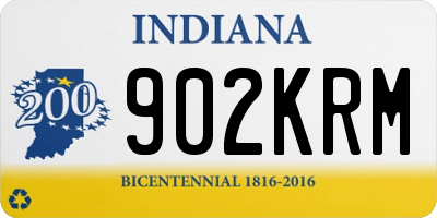 IN license plate 902KRM