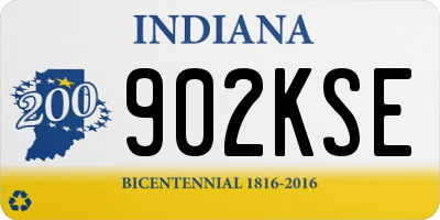 IN license plate 902KSE