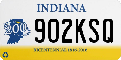 IN license plate 902KSQ