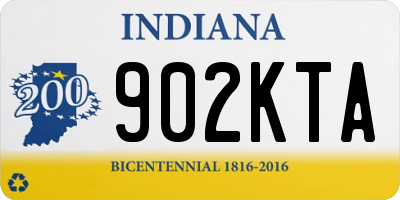 IN license plate 902KTA
