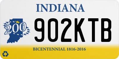 IN license plate 902KTB