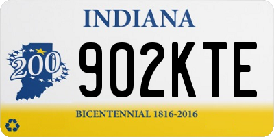 IN license plate 902KTE