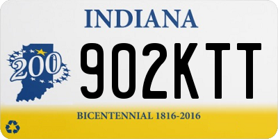 IN license plate 902KTT