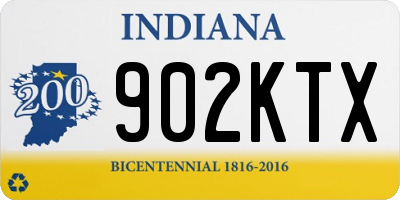 IN license plate 902KTX