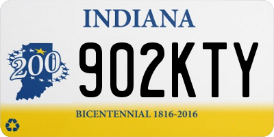 IN license plate 902KTY