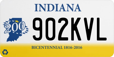 IN license plate 902KVL