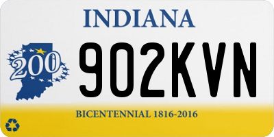 IN license plate 902KVN