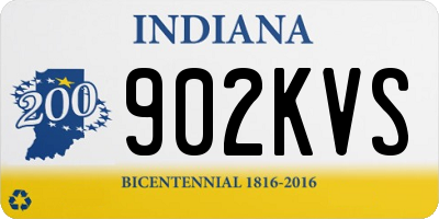 IN license plate 902KVS