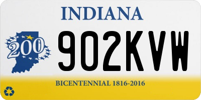 IN license plate 902KVW