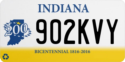 IN license plate 902KVY