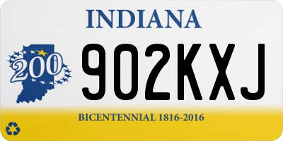 IN license plate 902KXJ