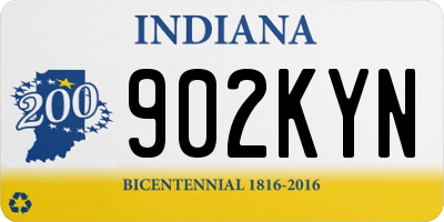IN license plate 902KYN