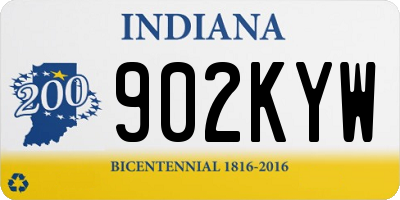 IN license plate 902KYW