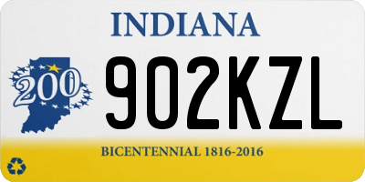 IN license plate 902KZL