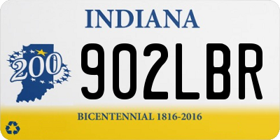 IN license plate 902LBR